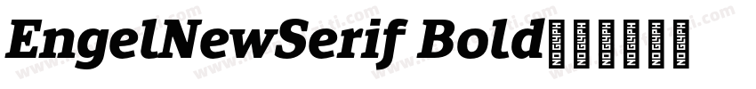 EngelNewSerif Bold字体转换